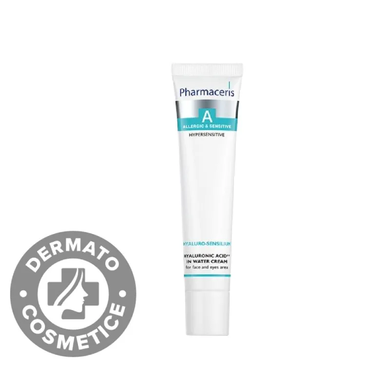 Crema hidratanta cu acid hialuronic in apa Hyaluro-Sensilium A, 40ml, Pharmaceris — preț și oferte