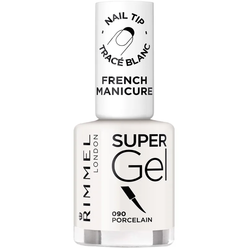 Lac de unghii Super Gel French Manicure 090 Porcelain, 12ml, Rimmel London — preț și oferte