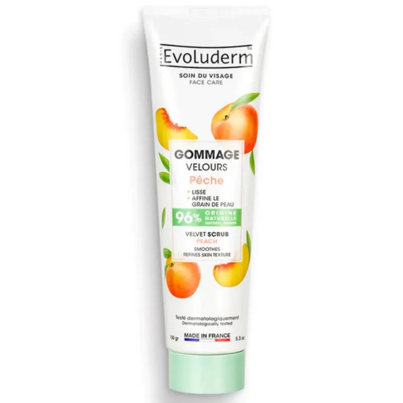 Scrub catifelat pentru fata Peche, 150g, Evoluderm — preț și oferte