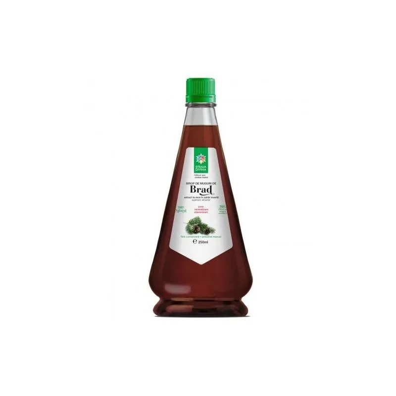 Sirop natural cu muguri de brad presat la rece, 250ml, Steaua Divina — preț și oferte