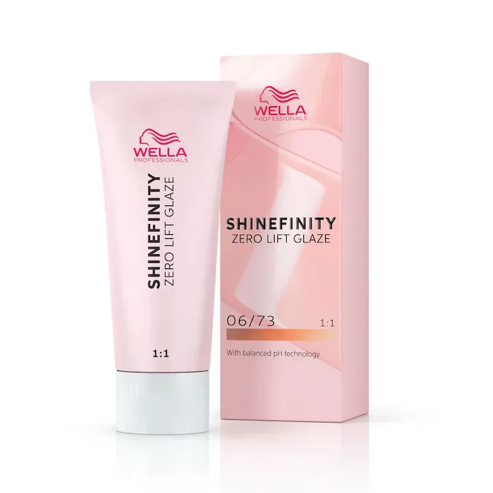 Vopsea demi-permanenta Shinefinity Zero Lift Glaze 06/71 Caramel Chocolate, 60 ml, Wella Professionals — preț și oferte