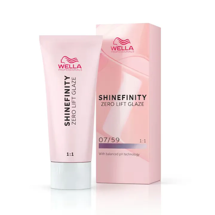 Vopsea demi-permanenta Shinefinity Zero Lift Glaze 07/59 Strawberry Wine, 60 ml, Wella Professionals — preț și oferte
