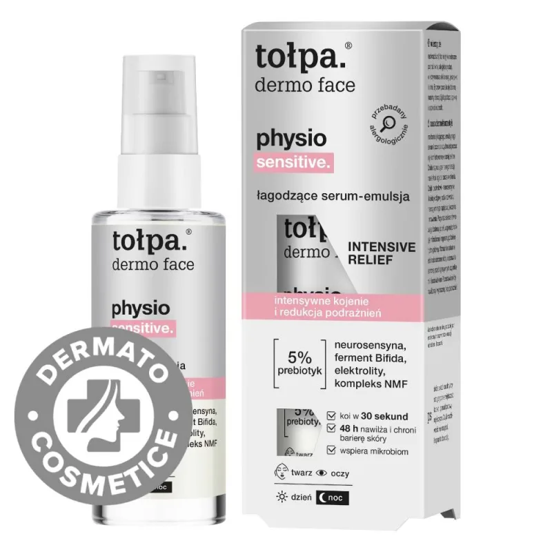 Serum calmant pentru piele sensibila Dermo Face Physio Sensitive, 45ml, Tolpa — preț și oferte