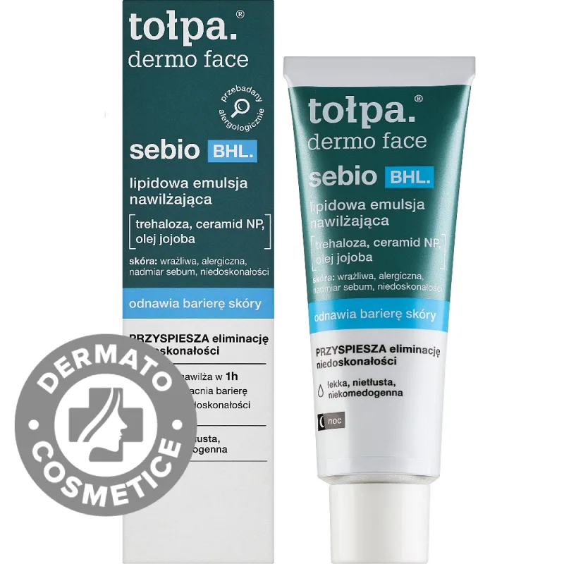 Crema-gel hidratanta pentru refacerea barierei pielii Dermo Face Sebio BHL, 40ml, Tołpa — preț și oferte