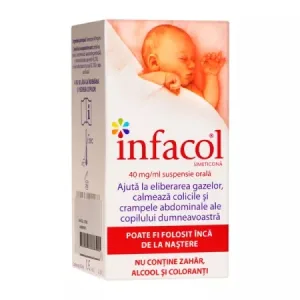 Infacol picaturi cu simeticona pentru colici si gaze la bebelusi, 50 ml, Forest Healthcare