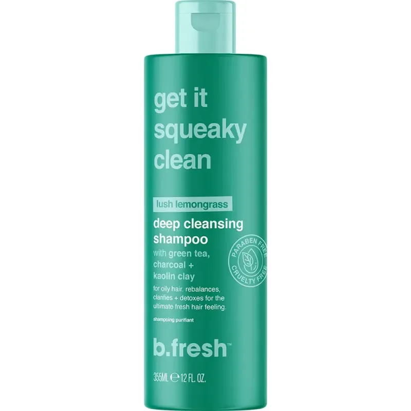 Sampon pentru par gras cu ceai verde si carbune activ Get It Squeaky Clean, 335ml, B.fresh — preț și oferte