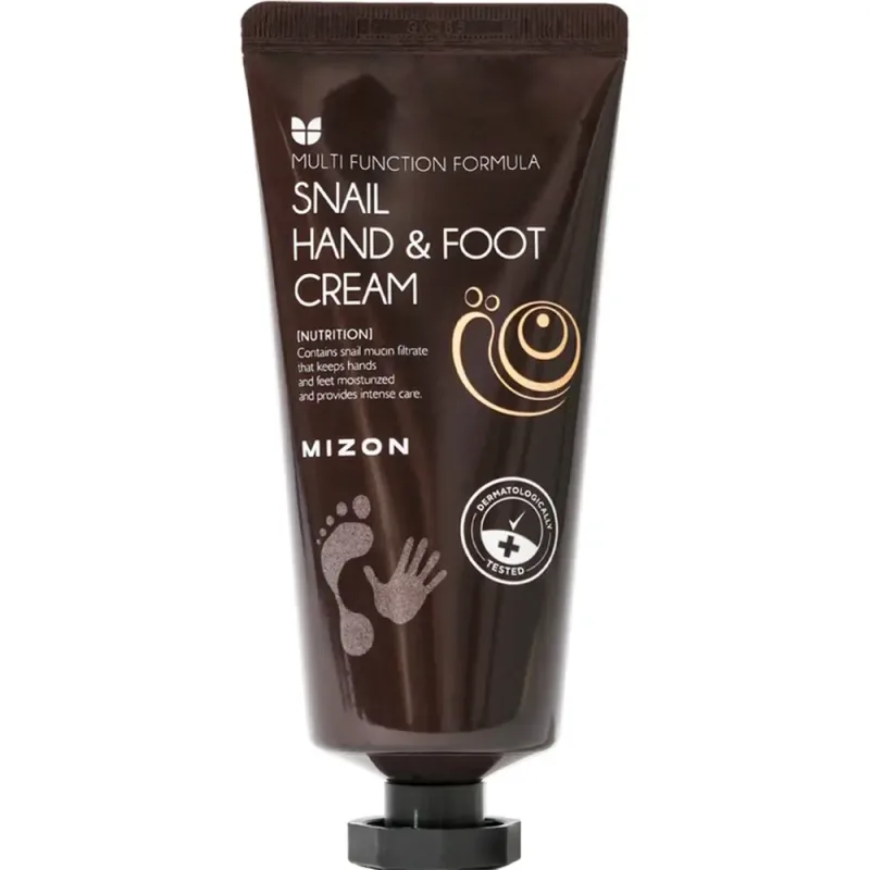 Crema hidratanta pentru maini si picioare cu extract de melc, 100ml, Mizon — preț și oferte