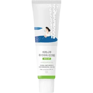 Crema de fata minerala si hidratanta cu SPF 50 Birch Juice Mild-Up, 50ml, Round Lab