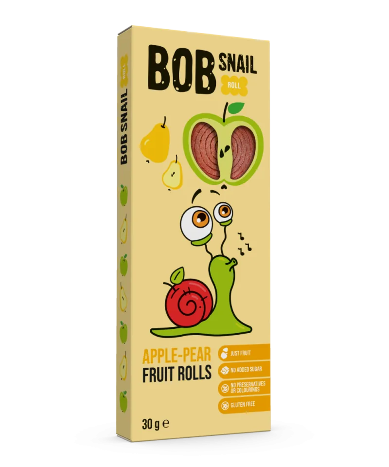 Rulou din mere si pere, 30g, Bob Snail — preț și oferte