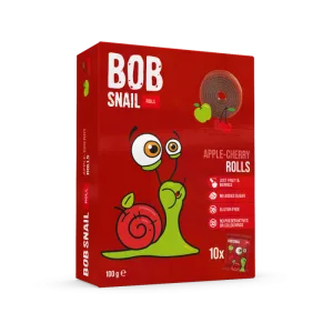 Rulou din mere si cirese, 100g, Bob Snail