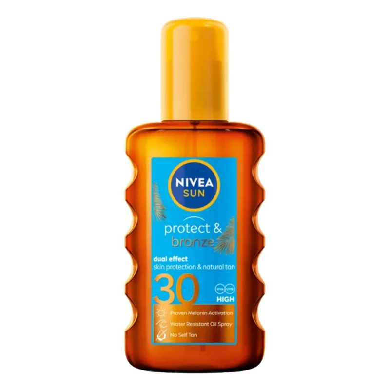 Ulei spray cu protectie solara SPF30 Protect & Bronze, 200ml, Nivea — preț și oferte