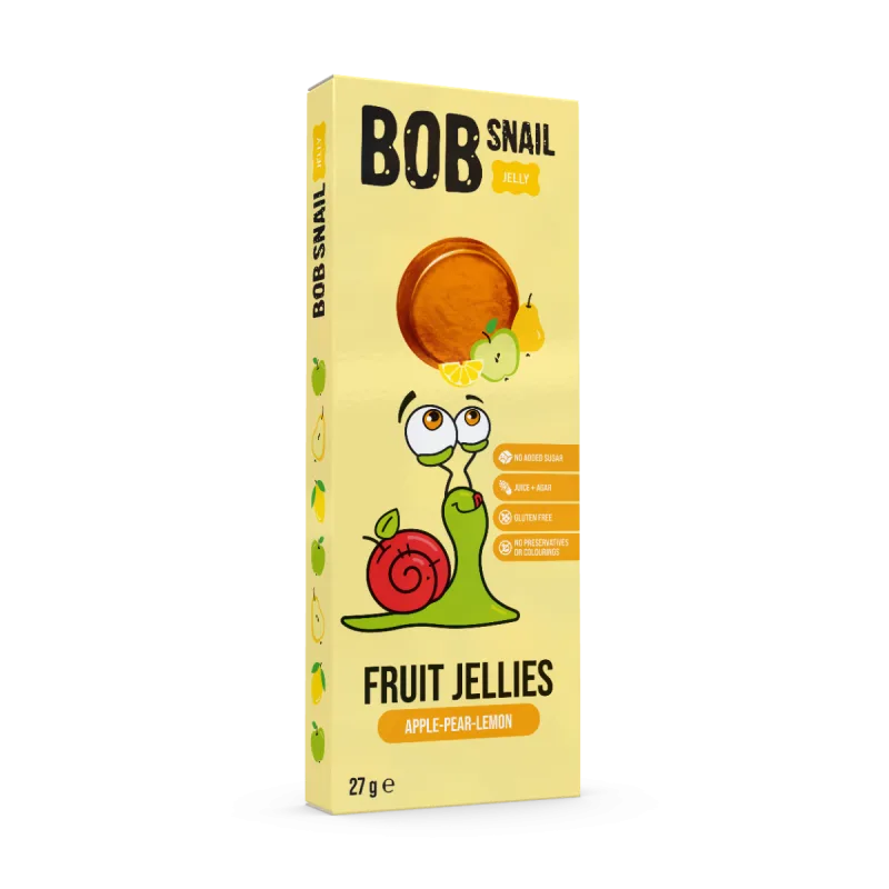 Jeleu de mere pere si lamaie, 27g, Bob Snail — preț și oferte