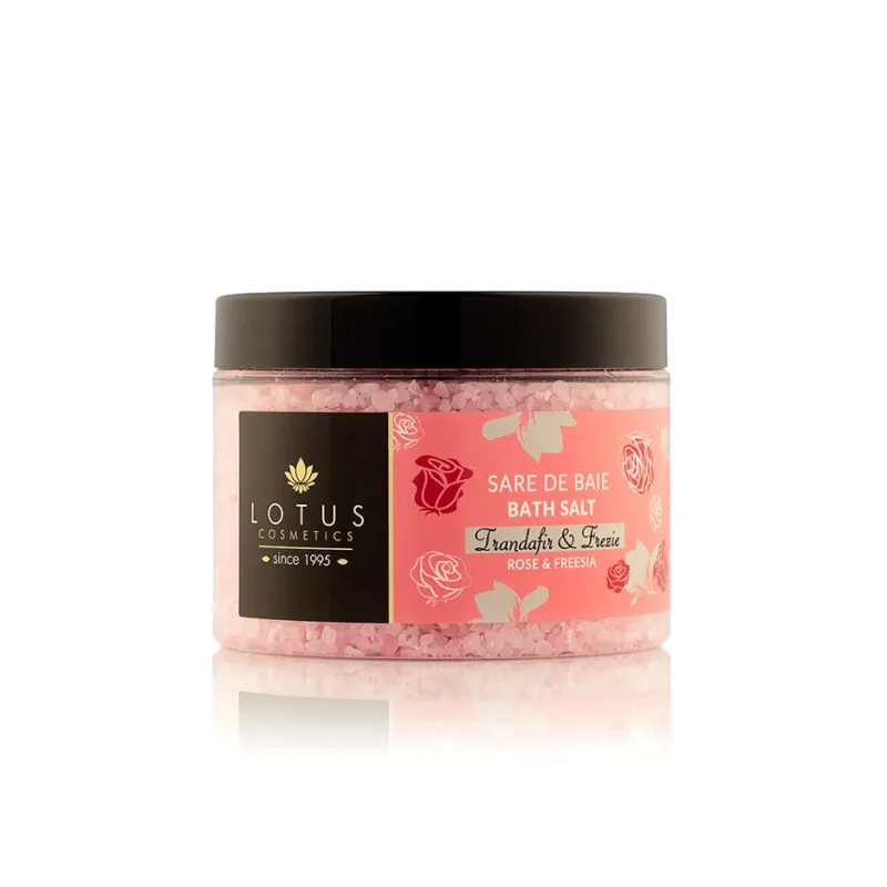 Sare de baie cu aroma de trandafir & frezie, 600g, Lotus Cosmetics — preț și oferte