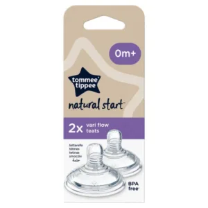 Tetina cu Flux Variabil Natural Start +0 luni, 2 bucati, Tommee Tippee