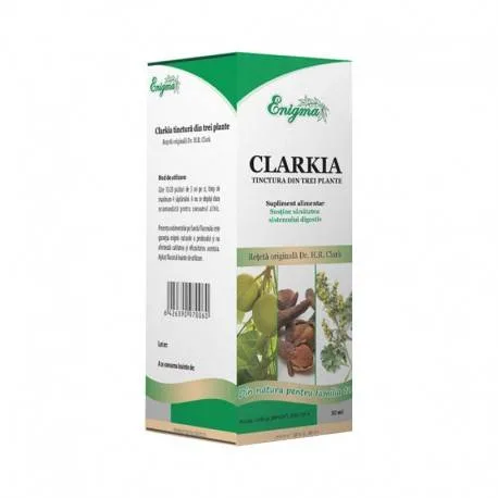 Tinctura antiparazitara din Trei Plante, Clarkia, 50ml - Enigma — preț și oferte