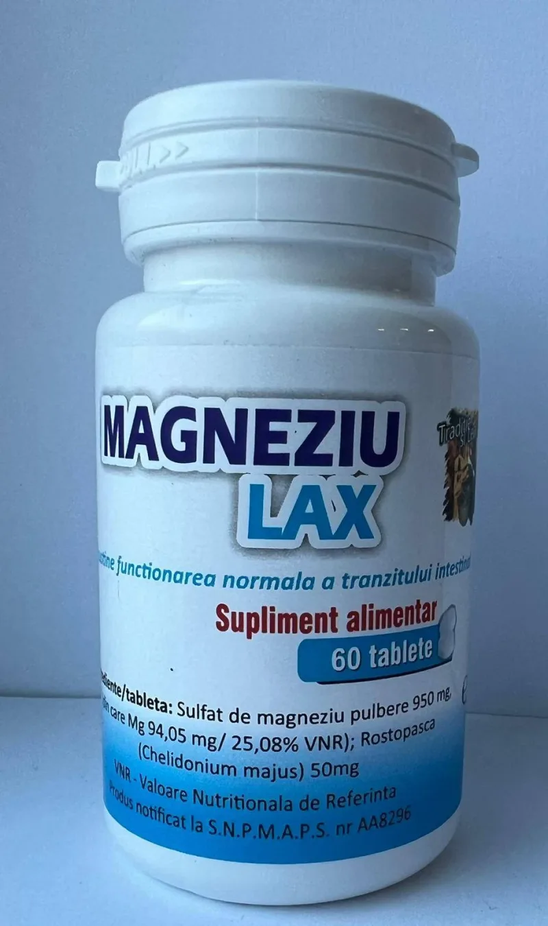 Magneziu lax, 60 tablete - Herbs Medicer Bios — preț și oferte