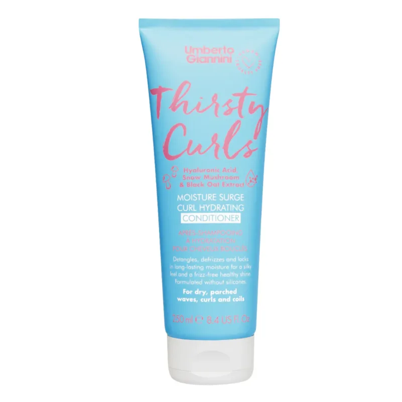 Balsam hidratant pentru parul cret si uscat Thirsty Curls, 250 ml, Umberto Giannini — preț și oferte