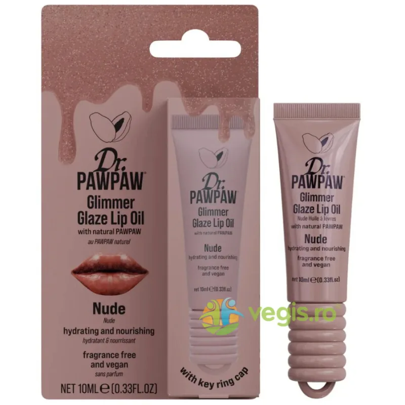 Ulei de Buze Hidratant si Hranitor cu Extract de Papaya Glimmer Glaze Nude 10ml Dr.PAWPAW — preț și oferte