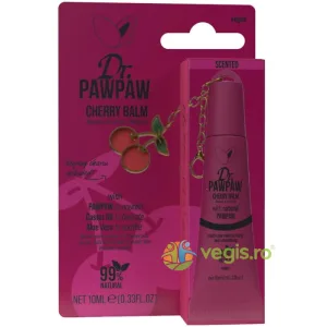 Balsam de Buze Multifunctional cu Extract de Papaya, Ulei de Ricin si Aloe Vera cu Breloc Cherry 10ml