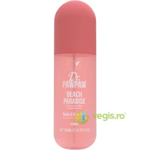 Spray pentru Corp si Par cu Parfum de Citrice, Vanilie si Lemn de Santal Beach Paradise 200ml