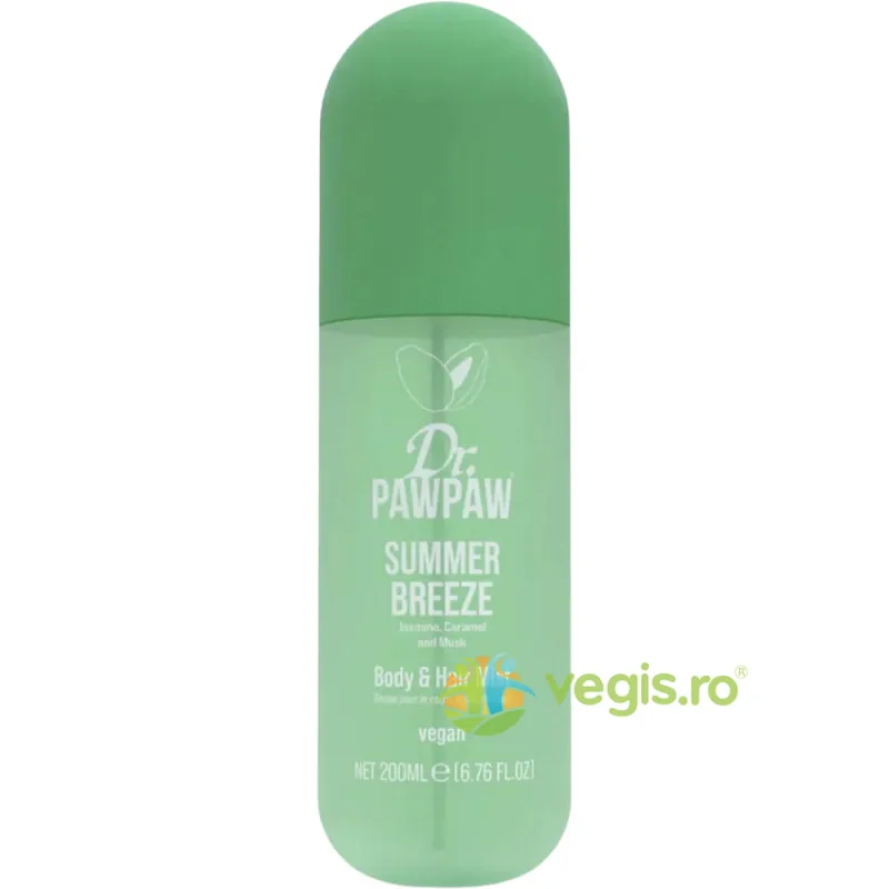 Spray pentru Corp si Par cu Parfum de Iasomie, Caramel si Mosc Summer Breeze 200ml Dr.PAWPAW — preț și oferte