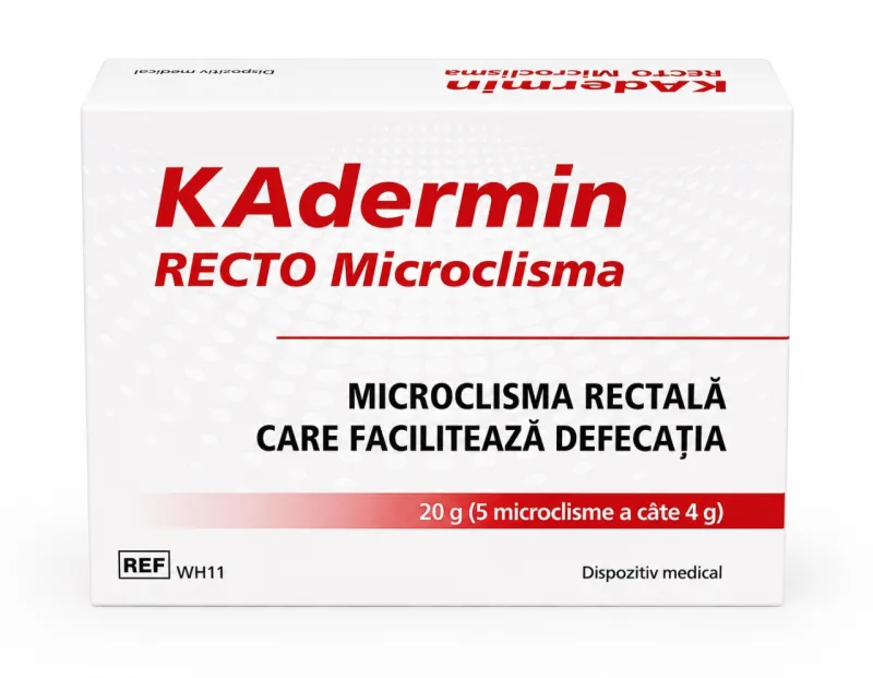 KAdermin Recto Microclismă 4 g, 5 buc, MBA Pharma — preț și oferte