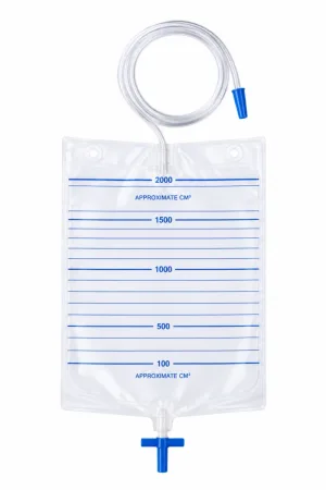 Pungă Urinară cu Supapă de Evacuare, 2000 ml, EasyCare