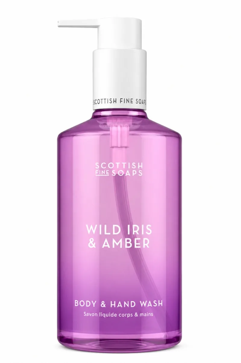 Săpun Lichid pentru Mâini și Corp Wild Iris & Amber, 300 ml, Scottish Fine Soaps — preț și oferte