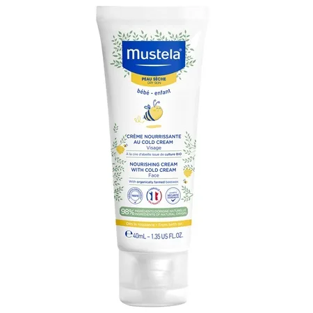 Cremă Nutritivă cu Cold Cream pentru Îngrijirea Zilnică a Feței, 40 ml, Mustela — preț și oferte