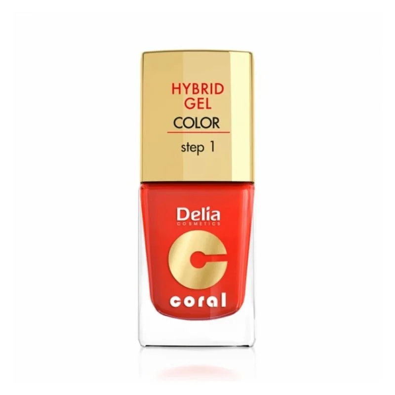 Oja Hybrid Coral nr. 014 corai inchis, 11 ml, Delia Delia Cosmetics — preț și oferte