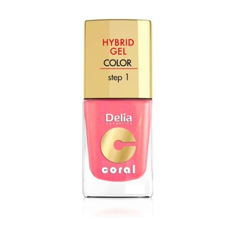 DELIA Oja Hybrid Coral nr. 016 roz serbet, 11 ml Delia Cosmetics — preț și oferte
