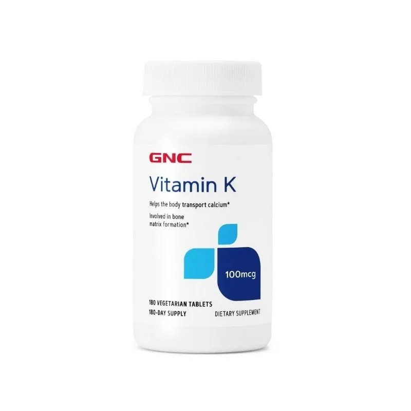 GNC Vitamina K 100 mcg, 180 capsule — preț și oferte