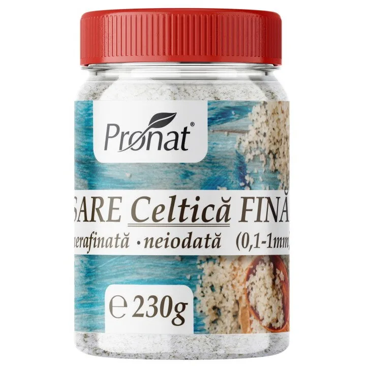 Sare Celtica Fina Nerafinata si Neiodata 230g PRONAT — preț și oferte