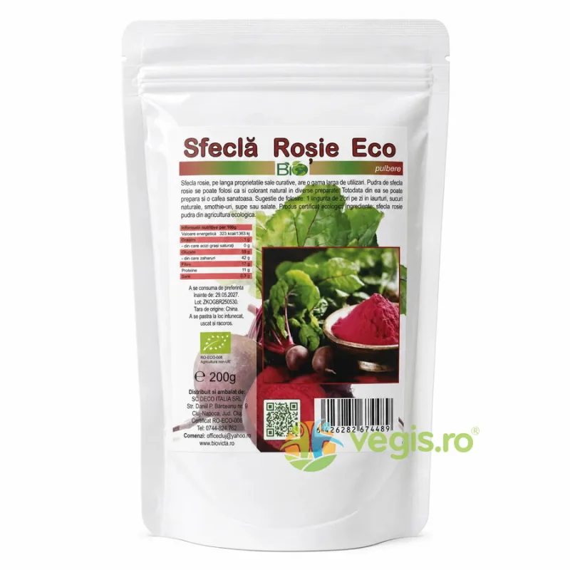 Sfecla Rosie Pudra Ecologica/Bio 200g Deco Italia — preț și oferte