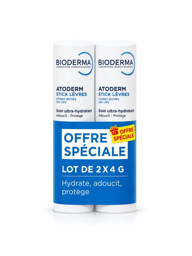 BIODERMA Atoderm Stick de Buze, 4 g, 1+1 Cadou, Ofertă Specială — preț și oferte