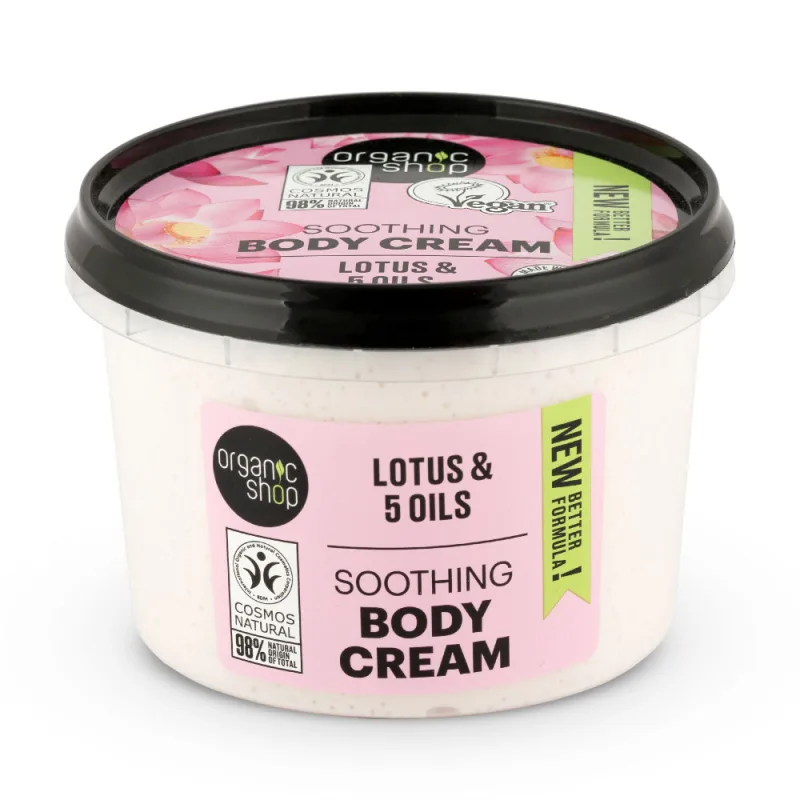 Crema de corp Indian Lotus, 250ml, Organic Shop — preț și oferte
