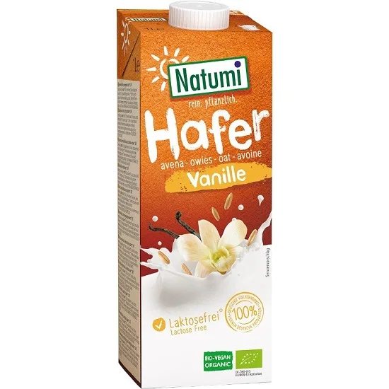 Lapte bio din ovaz cu vanilie, 1l, Natumi — preț și oferte
