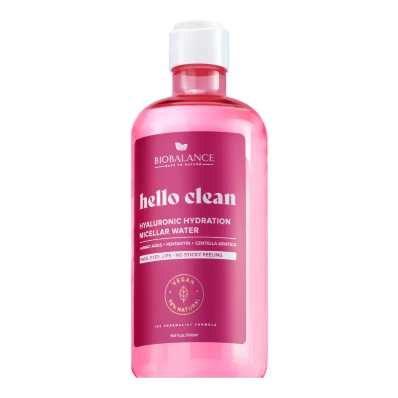 Apa micelara Hyaluronic Hydration Hello Clean, 500 ml, Bio Balance — preț și oferte
