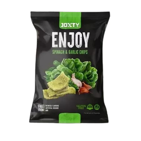 Chipsuri cu spanac si usturoi, 40g, Enjoy — preț și oferte