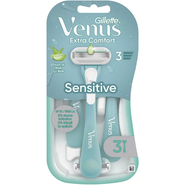 Set aparate de ras de unica folosinta Venus Sensitive, 3 bucati, Gillette — preț și oferte