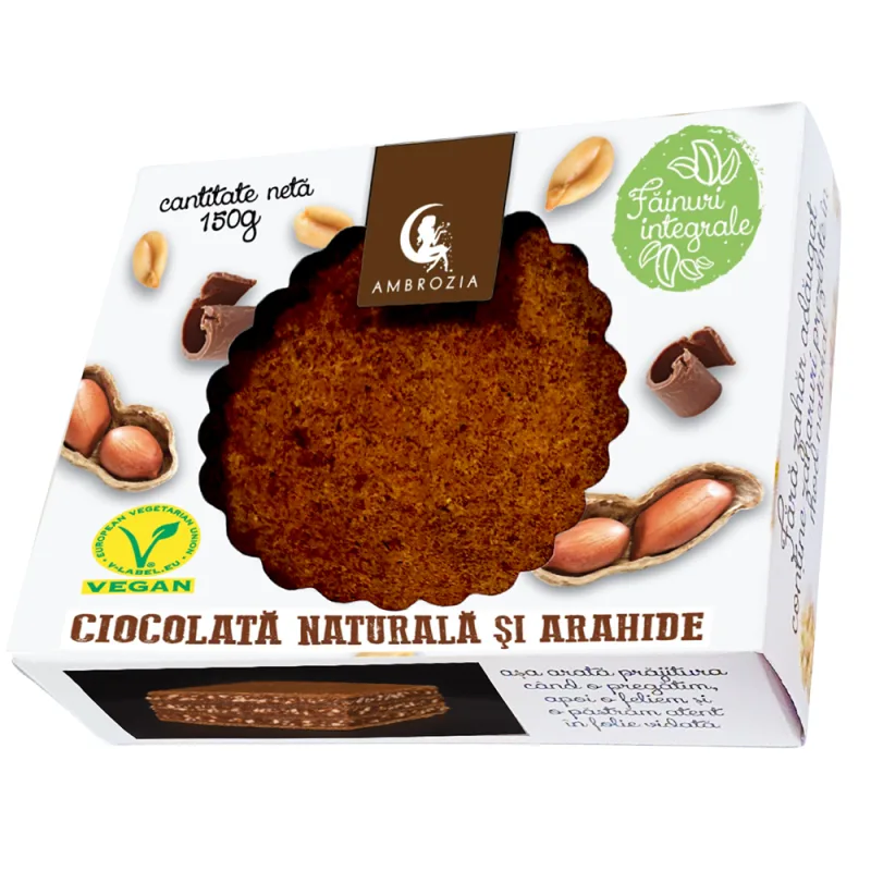 Prajitura cu ciocolata si arahide, 150g, Ambrozia — preț și oferte