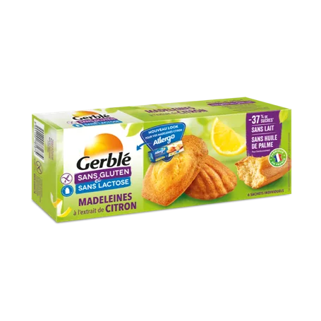 Madlene cu lamaie fara gluten si lactoza, 180g, Gerble Expert Dietetic — preț și oferte