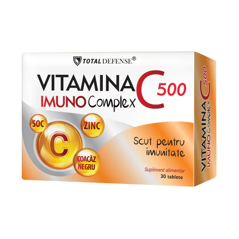 Vitamina C 500 ImunoComplex, 30 tablete, Cosmopharm — preț și oferte