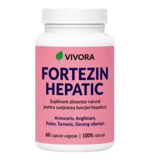 Fortezin Hepatic – capsule pentru susținerea funcției hepatice și a proceselor de detoxifiere ale organismului – 60 cps
