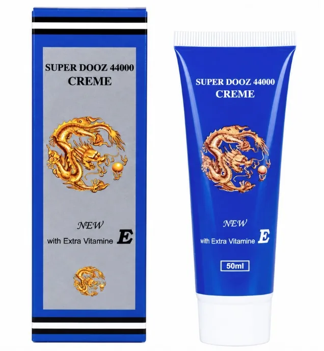 Super Dooz 44000 Creme (cu Vitamina E) - cremă destinată bărbaților, folosită ca soluție pentru întârzierea ejaculării – 50 ml — preț și oferte