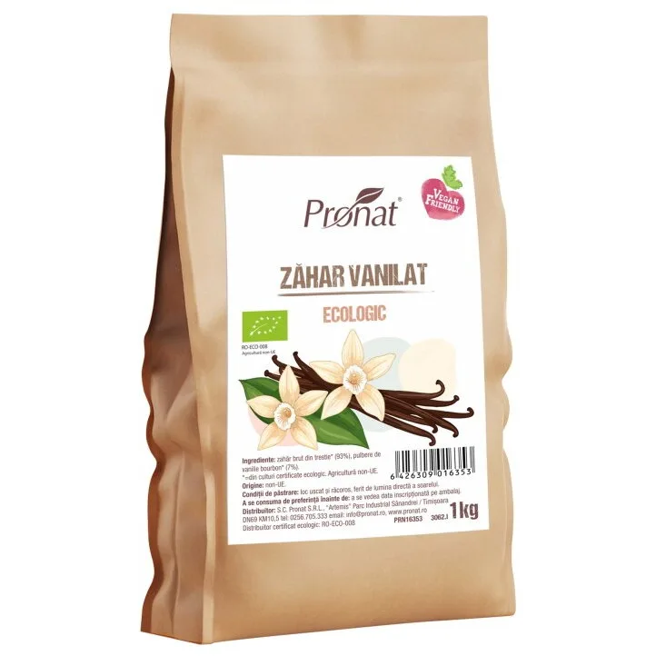 Zahar Vanilat Ecologic/Bio 1kg PRONAT — preț și oferte