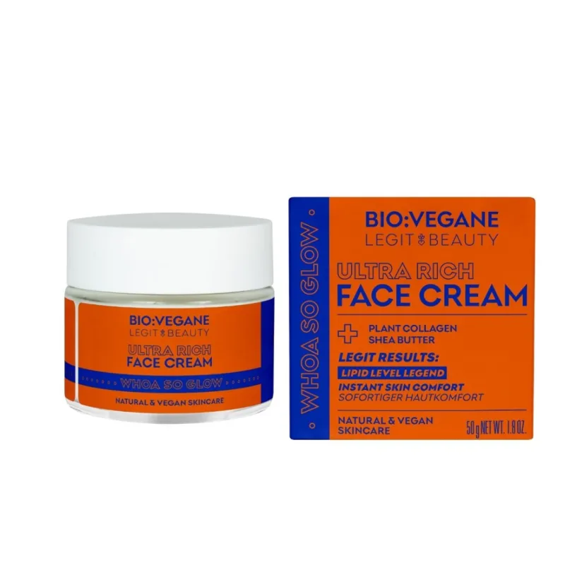 Crema de fata intens hidratanta, Whoa So Glow, 50ml, Bio:Vegane Legit Beauty — preț și oferte
