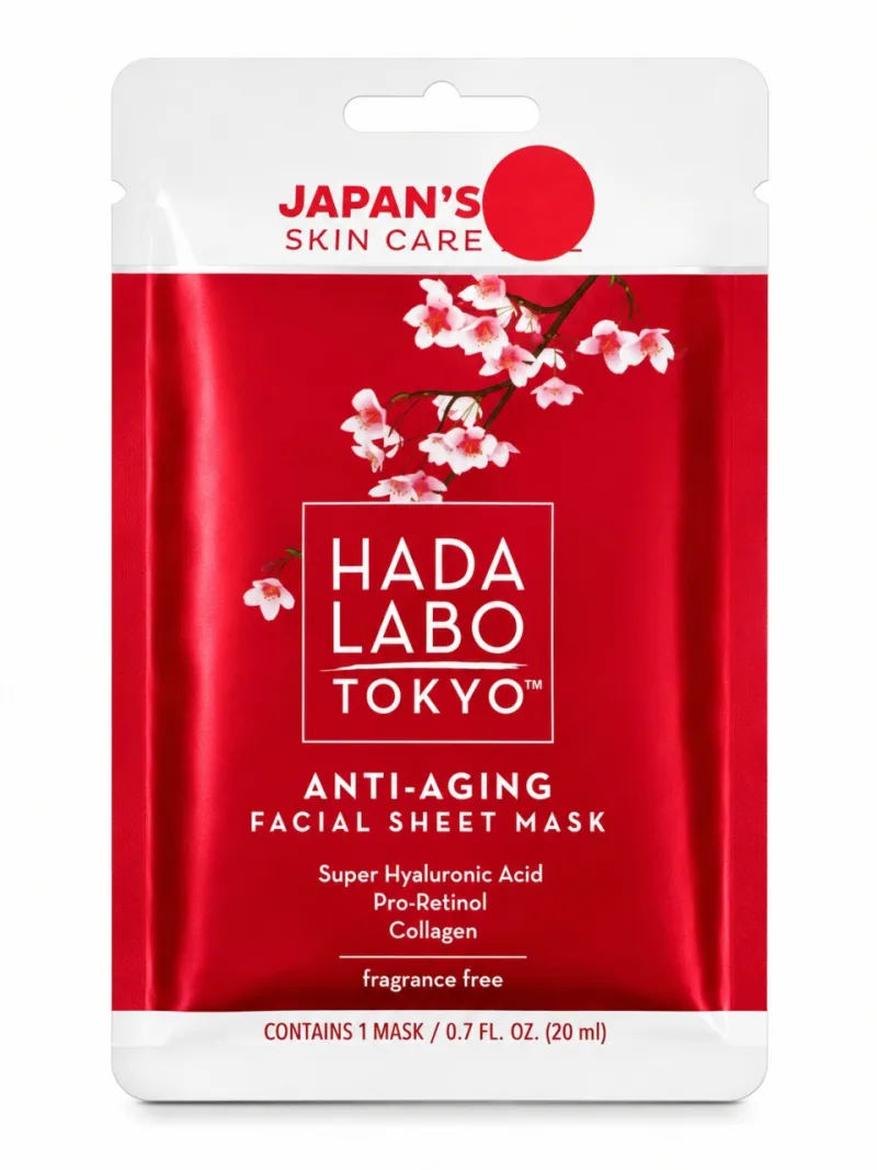 Mască Facială Anti-Aging cu Acid Super Hyaluronic, Retinol & Collagen, 20 ml, Hada Labo Tokyo — preț și oferte