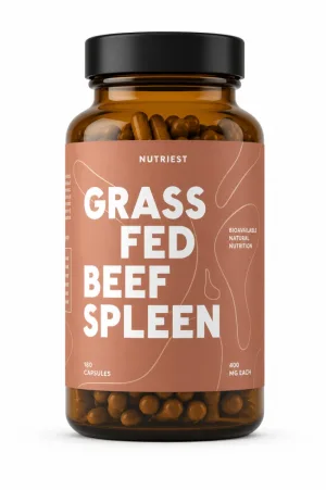 Splină de Vită Grass Fed (Beef Spleen), 240 Capsule, Nutriest