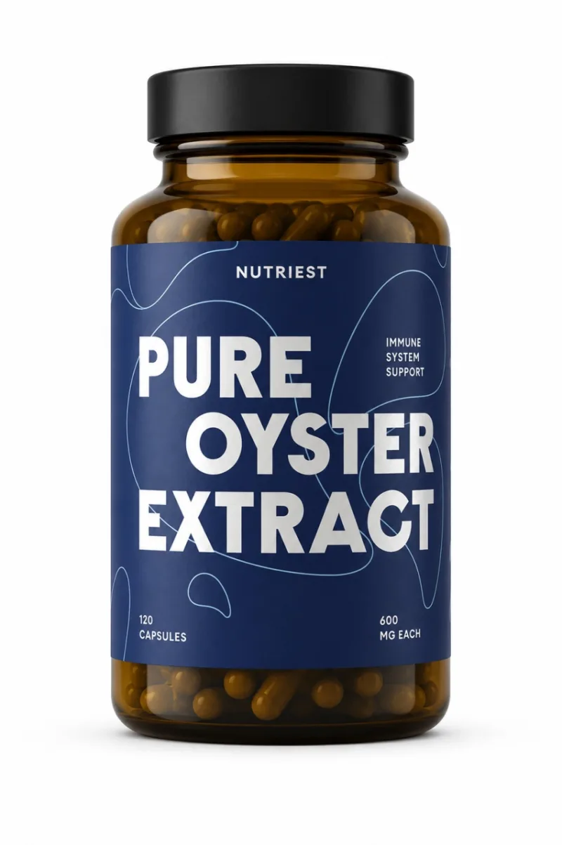 Extract din Stridii Liofilizate (Pure Oyster Extract), 120 Capsule, Nutriest — preț și oferte